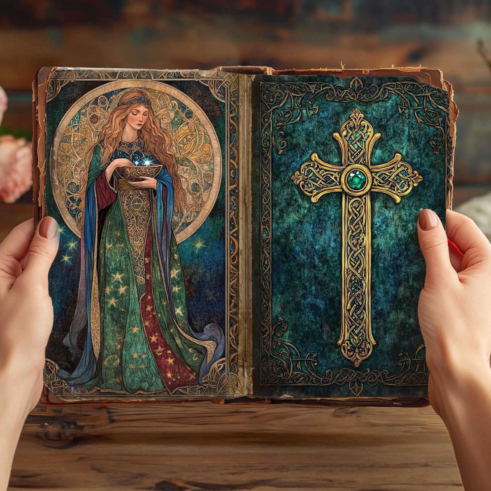 Illuminated Manuscript Junk Journal Kit, Vintage Medieval Art Ephemera ...
