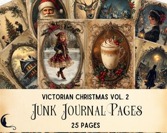 ビクトリア朝のクリスマスエレガンスジャンクジャーナルキット