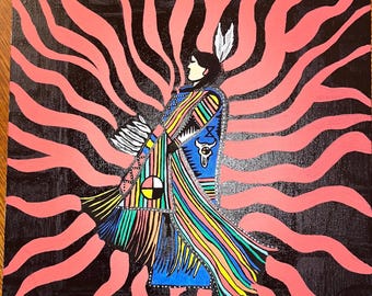 Traditional Fancy Shawl Dancer Painting