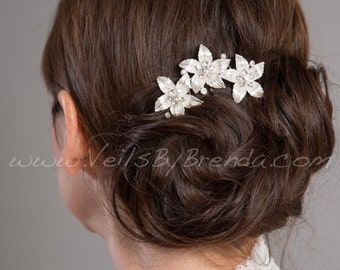 Bridal Hair Comb, Rhinestone Wedding Headpiece, Bridal Hair Piece, Wedding Hair Accessory - Bree