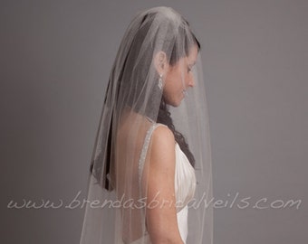 Bridal Veil,Tulle Bridal Veil Single Layer, Wedding Veil, Available in Many Lengths and Colors