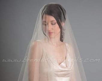 Bridal Drop Veil, Wedding Veil, Bridal Veil Double Layer - Jodi Veil