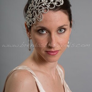 Rhinestone Bridal Hair Comb, Crystal Hair Piece, Wedding Head Piece, Rhinestone Fascinator Stella image 2