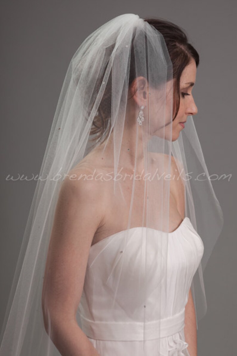 swarovski crystal bridal veils
