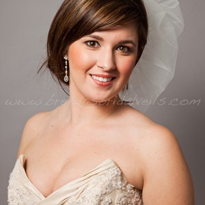 Illusion Tulle Bridal Bubble Pouf White, Diamond White, Ivory, Champagne, Matte, Sparkle image 3