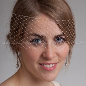 Birdcage Veil, Venetian Birdcage Veil, Bridal Veil, Wedding Veil, Mask Veil, Visor Veil, Bridal Hair image 2