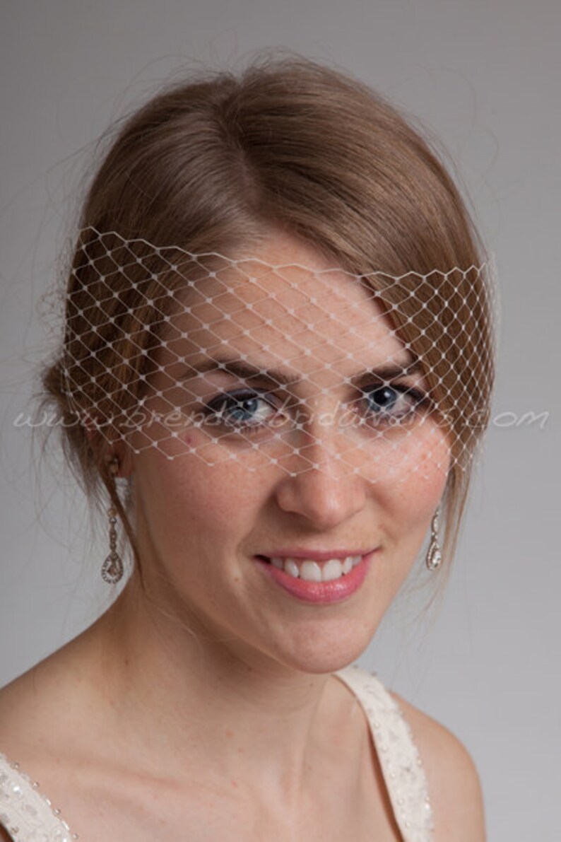 Birdcage Veil, Venetian Birdcage Veil, Bridal Veil, Wedding Veil, Mask Veil, Visor Veil, Bridal Hair image 2
