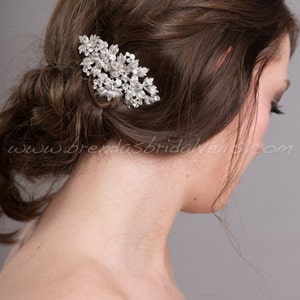 Rhinestone Bridal Hair Clip, Wedding Headpiece, Bridal Hair Piece, Crystal Head Piece Lynnet image 2