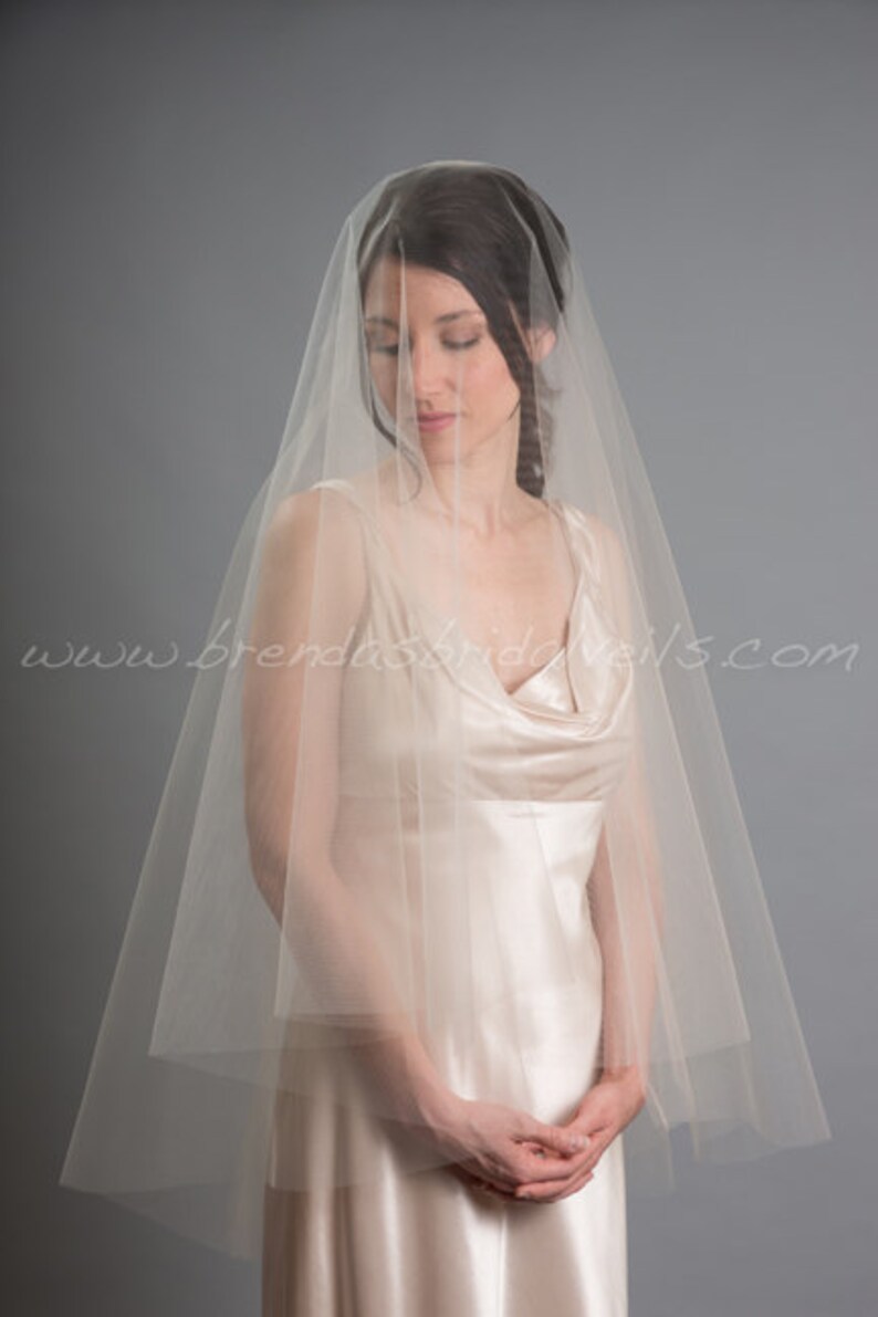 Jodi Veil Wedding Veil Bridal Veil Double Layer Bridal Drop Veil
