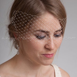 Birdcage Veil, Venetian Birdcage Veil, Bridal Veil, Wedding Veil, Mask Veil, Visor Veil, Bridal Hair image 3