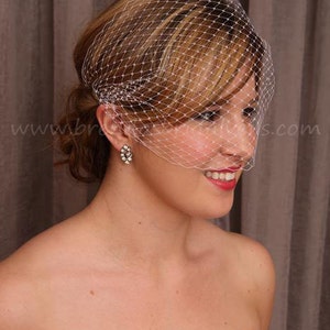 Birdcage Veil, Wedding Veil, Bridal Veil, Bandeau - Available In A Wide Range Of Colors