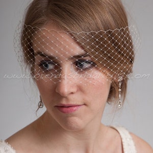 Birdcage Veil, Venetian Birdcage Veil, Bridal Veil, Wedding Veil, Mask Veil, Visor Veil, Bridal Hair image 4