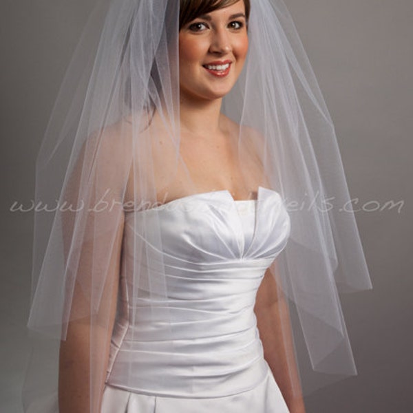 Bridal Veil Double Layer, Wedding Veil - Ivanna