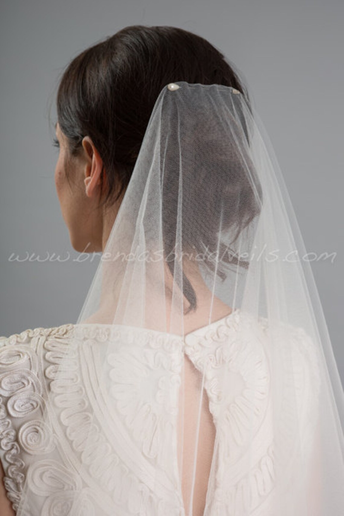 Drop Veil Wedding Veil Bridal Veil Single Layer Tulle Eden Etsy