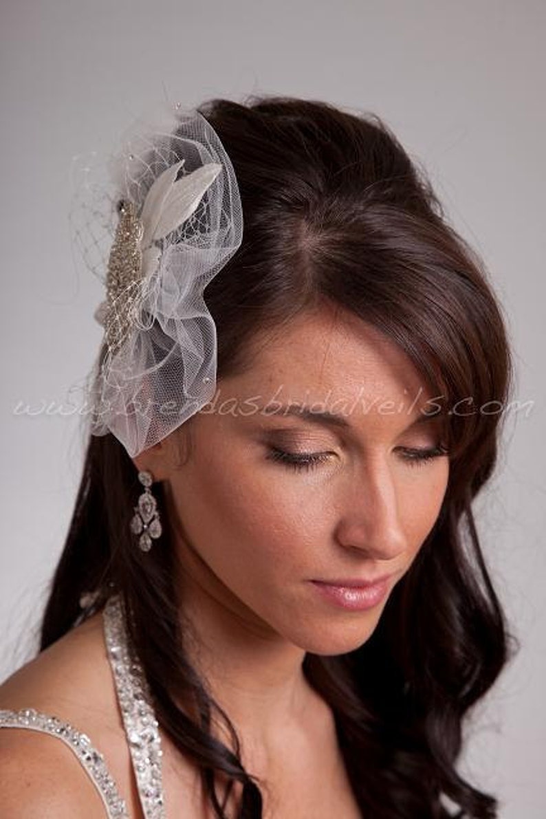Crystal Rhinestone Beaded Flower Bridal Hair Piece with Etsy