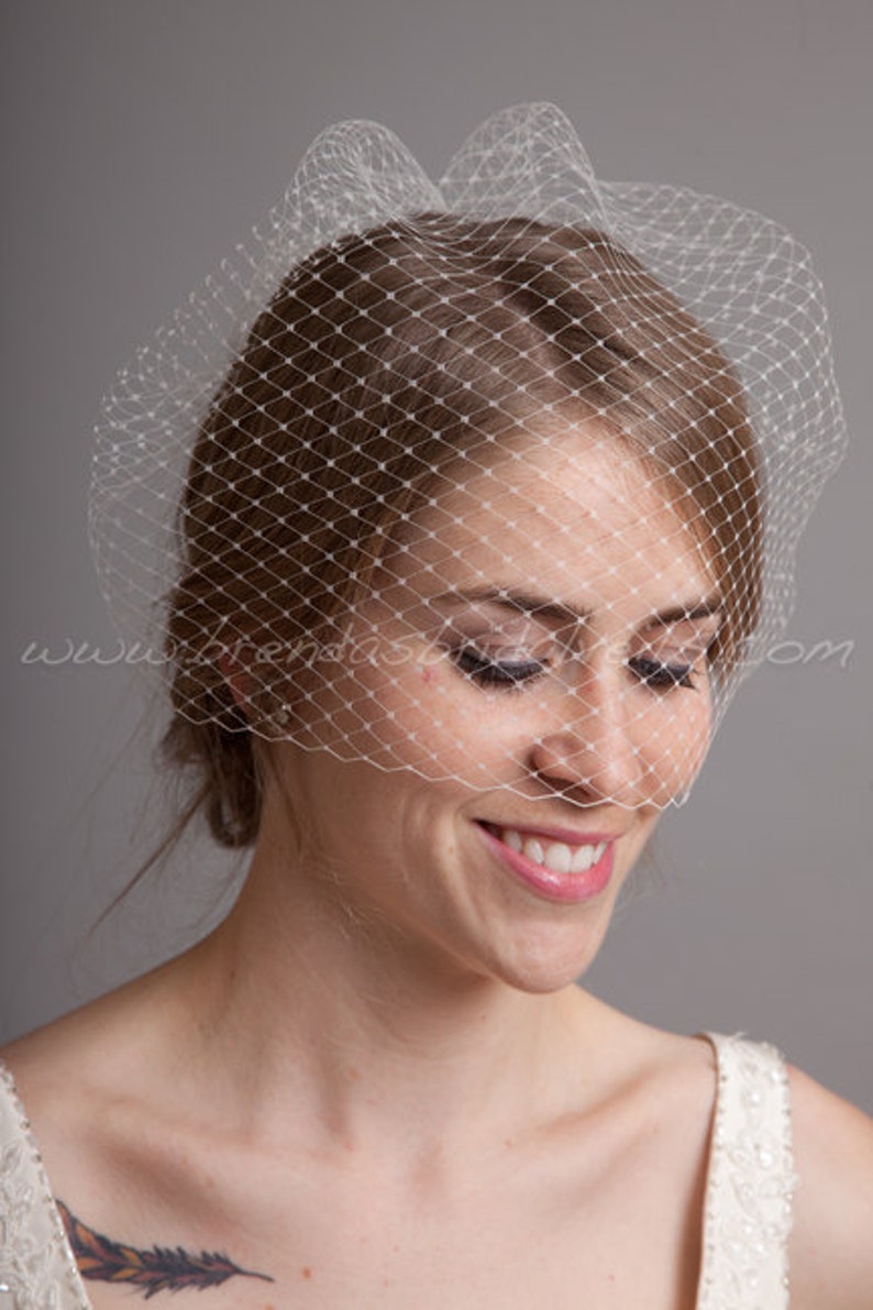 Birdcage Veil 12 Blusher Veil Bridal Veil Wedding | Etsy