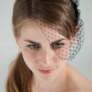 Mini Petite Bridal Birdcage Veil, Bride or BridesMaids, Wedding Veil, Available In Many Colors image 4
