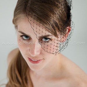 Mini Petite Bridal Birdcage Veil, Bride or BridesMaids, Wedding Veil, Available In Many Colors image 1