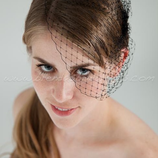 Mini Petite Bridal Birdcage Veil, Bride or BridesMaids, Wedding Veil, Available In Many Colors