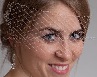 Birdcage Veil, Venetian Birdcage Veil, Bridal Veil, Wedding Veil, Mask Veil, Visor Veil, Bridal Hair