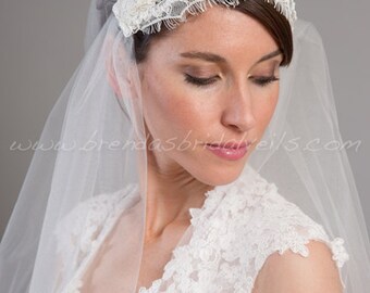 Lace Cap Veil, Great Gatsby Veil, Juliet Cap Veil, Bridal Veil, Lace Wedding Veil - Gabrielle