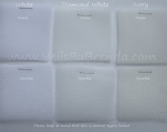 Sample Swatch for Bridal Illusion Tulle Veil