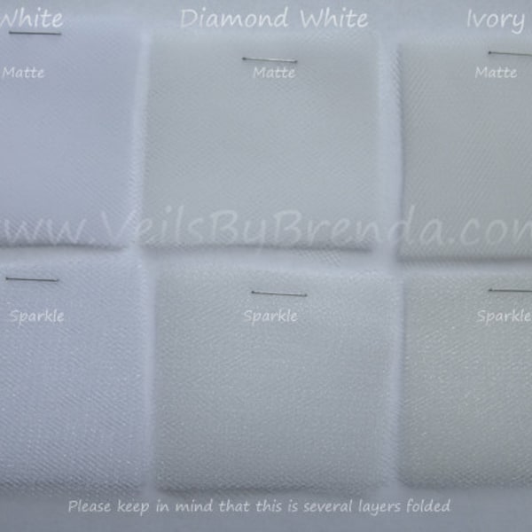 Sample Swatch for Bridal Illusion Tulle Veil