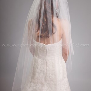 Wedding Veil with Blusher,Bridal Veil Double Layer Kimberly Veil image 3