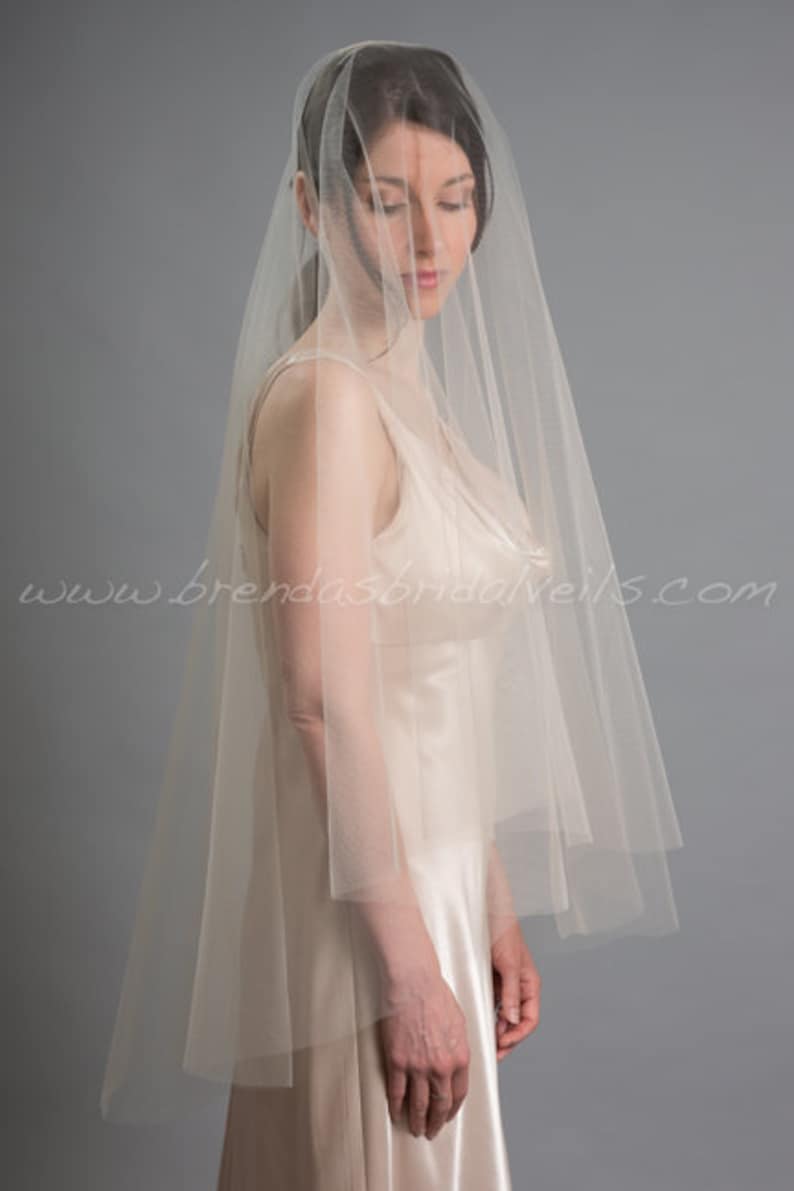 Jodi Veil Wedding Veil Bridal Veil Double Layer Bridal Drop Veil