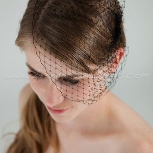 Mini Petite Bridal Birdcage Veil, Bride or BridesMaids, Wedding Veil, Available In Many Colors image 3