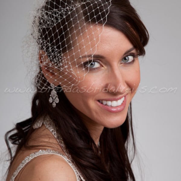 Mini Birdcage Veil, 7" Bridal Veil, Wedding Veil - Available In A Wide Range Of Colors