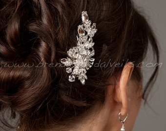 Rhinestone Bridal Hair Clip, Wedding Headpiece, Bridal Hair Piece, Crystal Head Piece - Scarlett