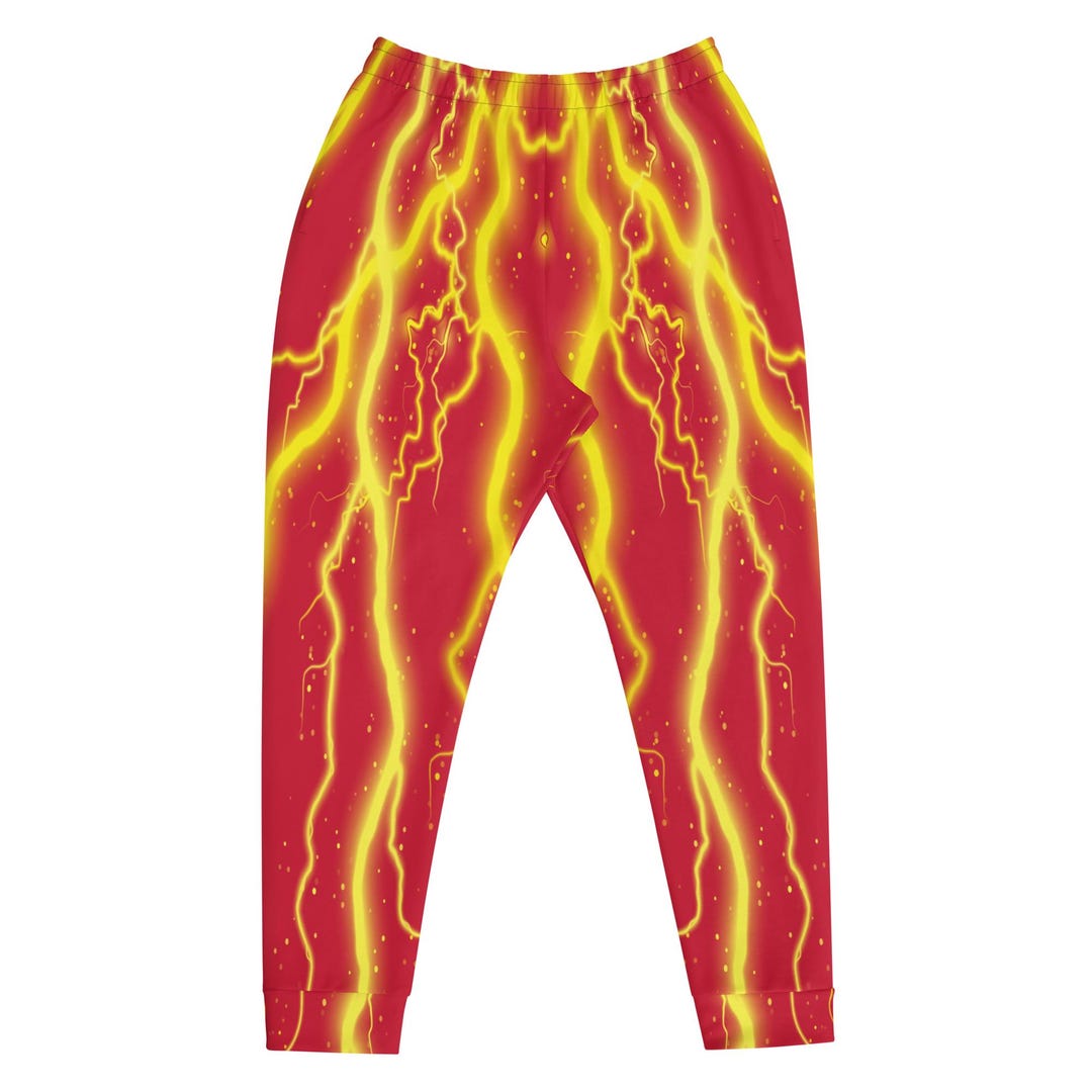 Red Polka Dot Sunflower Men's Joggers