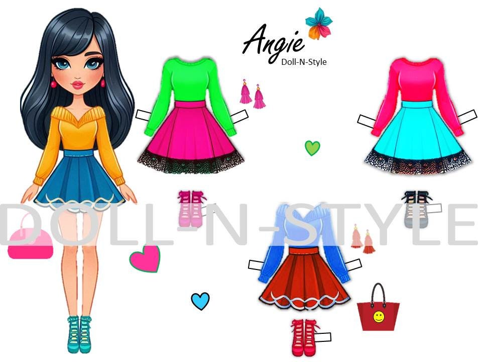 Printable Paper Dolls - Etsy