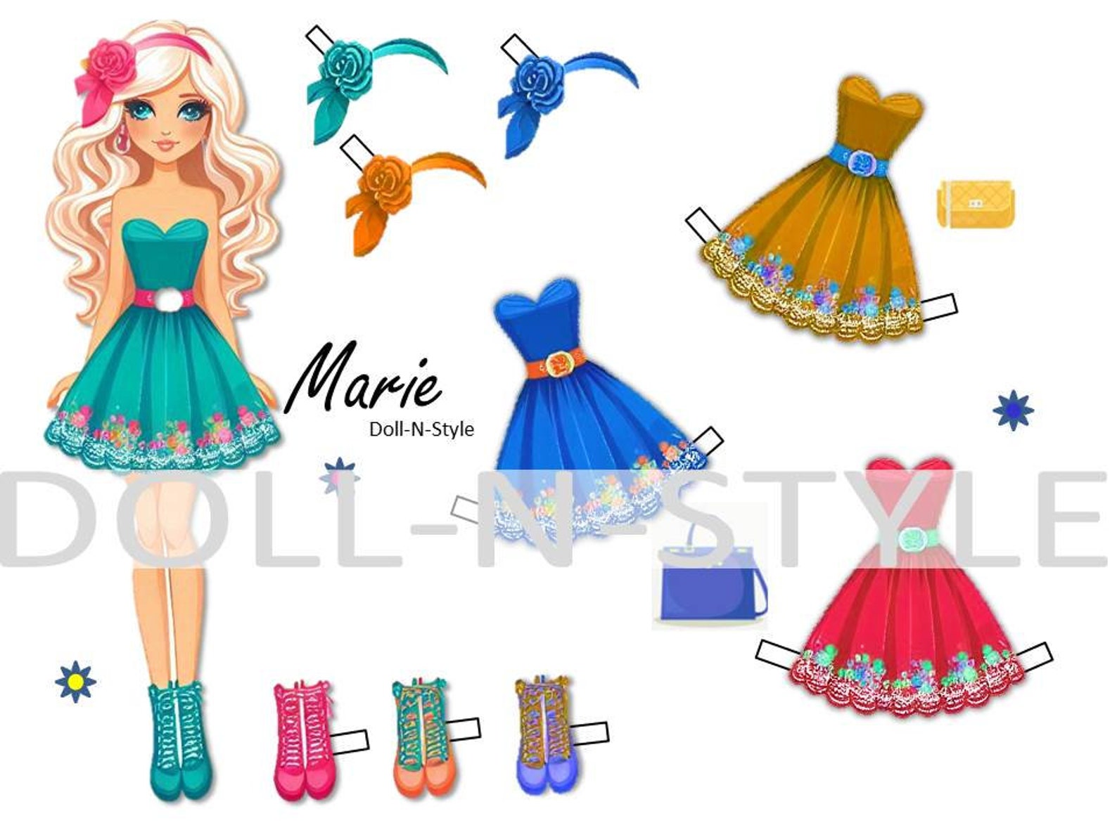 Printable Paper Dolls - Etsy