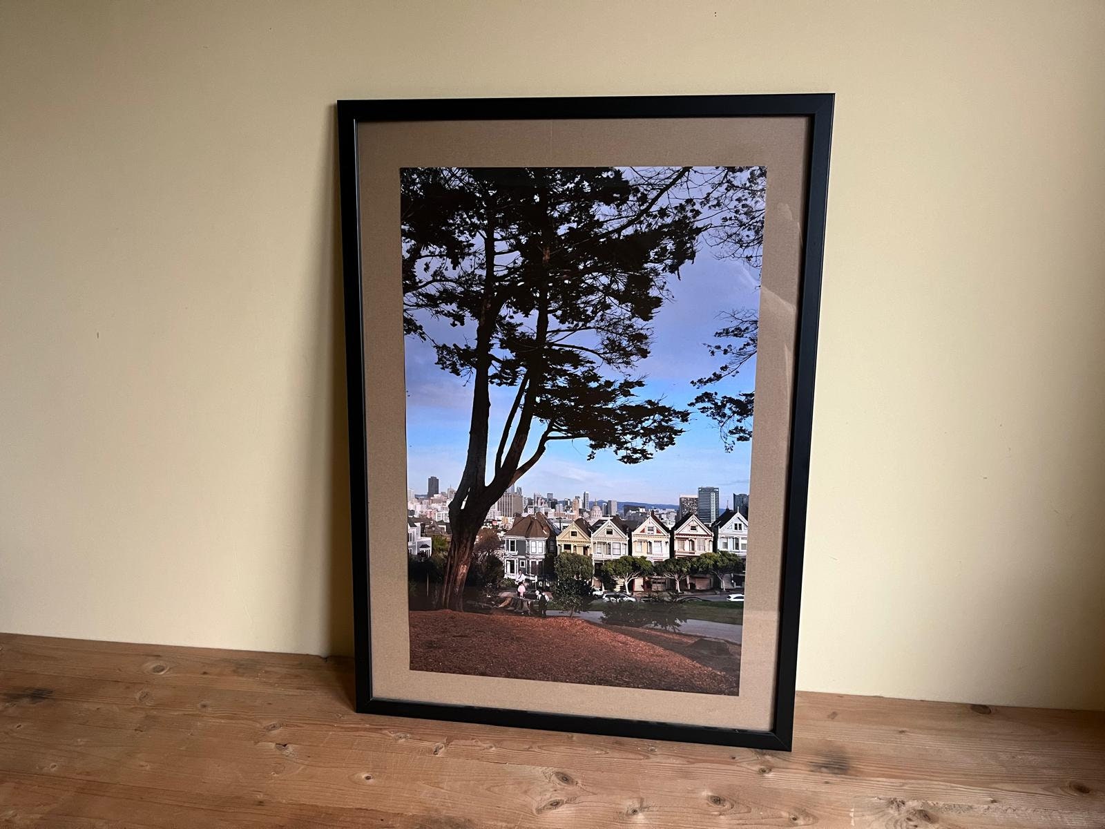 San Francisco Skyline with Painted Ladies – Daylight Art Print