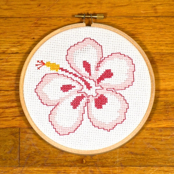 Hibiscus Easy Cross Stitch Pattern, PDF instant Download - Etsy