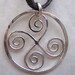 Spiral Cross on Leather