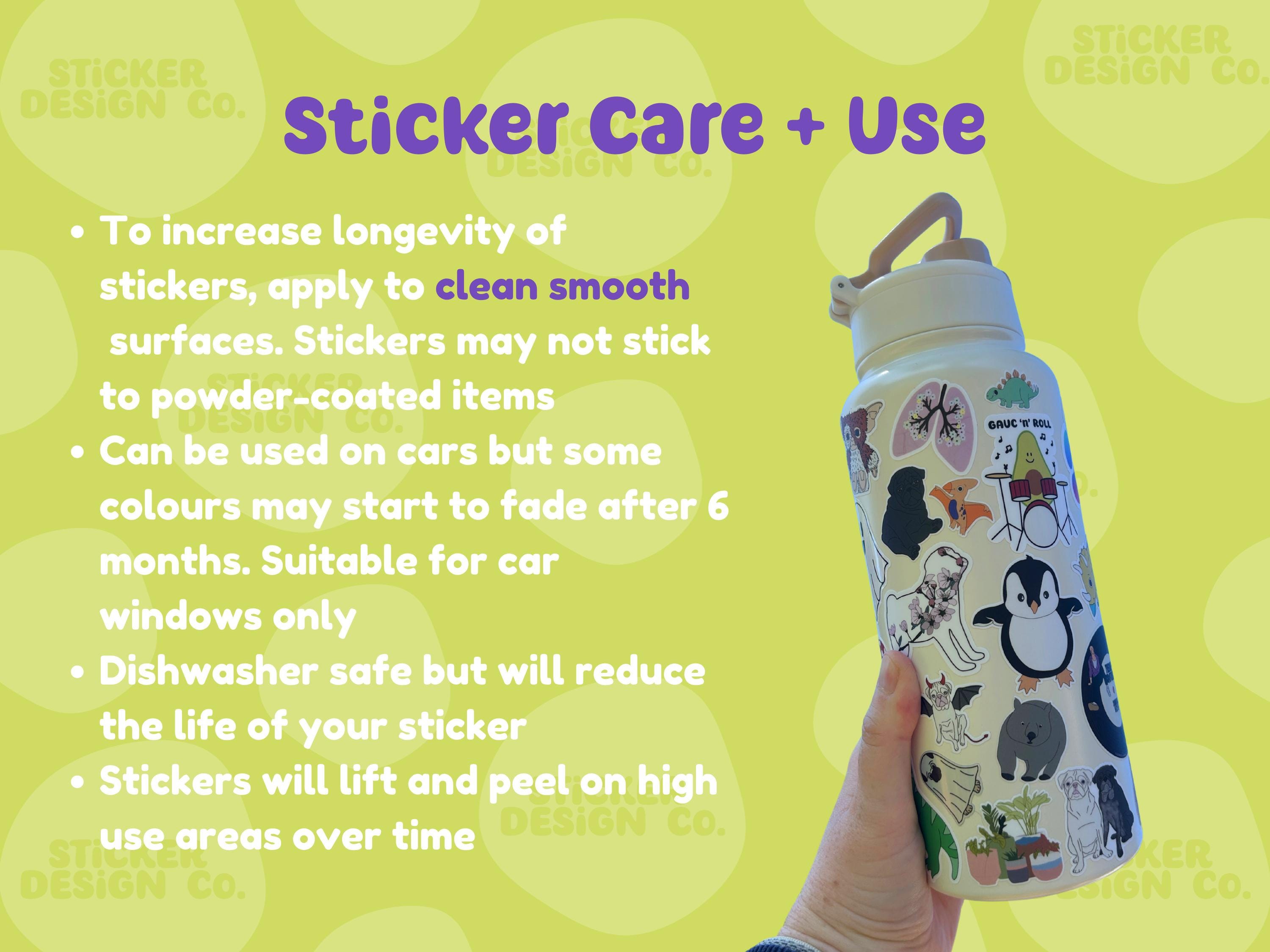 Smiling Sun Sticker for Laptop, Water Bottle, Phone, Vinyl Stickers ...