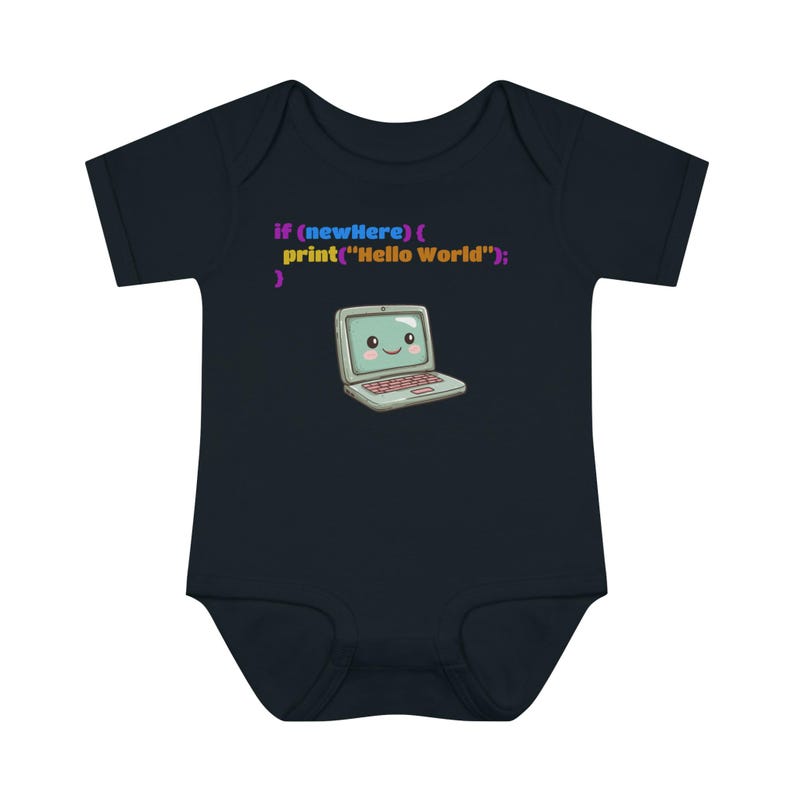 Code babyromper - programmering, codering, Javascript, code, babyromper afbeelding 8