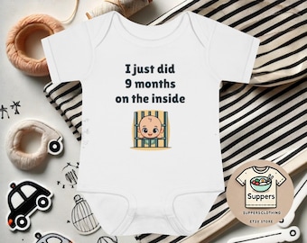 Romper/uit één stuk - ik ben net 9 maanden van binnen, baby