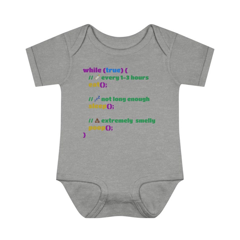 Body de bebé con código: programación, codificación, Javascript, código, mono de bebé, comer, dormir, hacer caca, repetir imagen 4