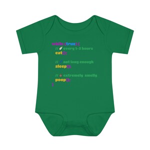 Body de bebé con código: programación, codificación, Javascript, código, mono de bebé, comer, dormir, hacer caca, repetir imagen 5