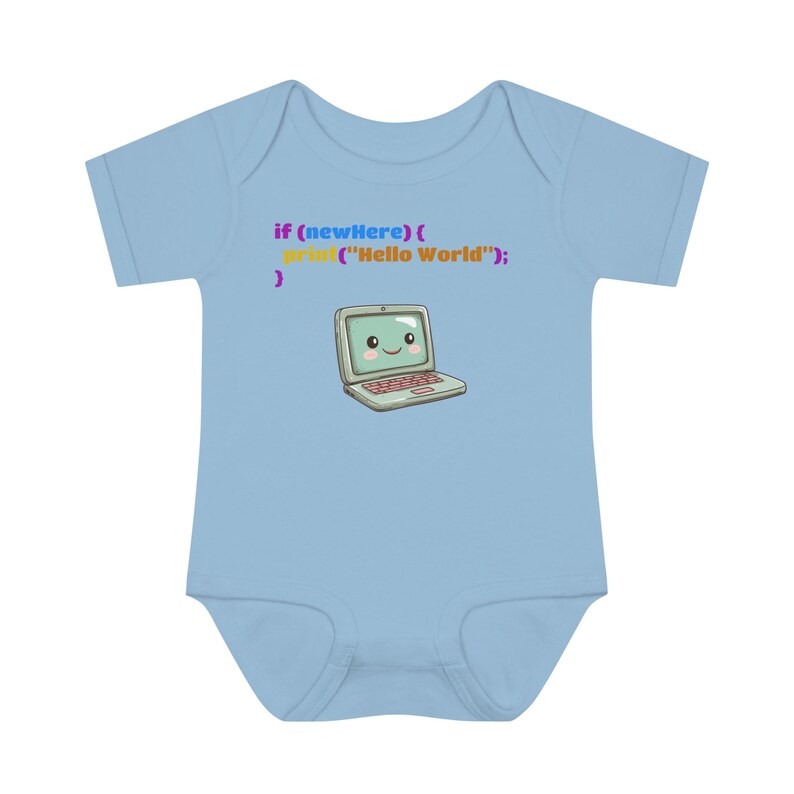 Code babyromper - programmering, codering, Javascript, code, babyromper afbeelding 6
