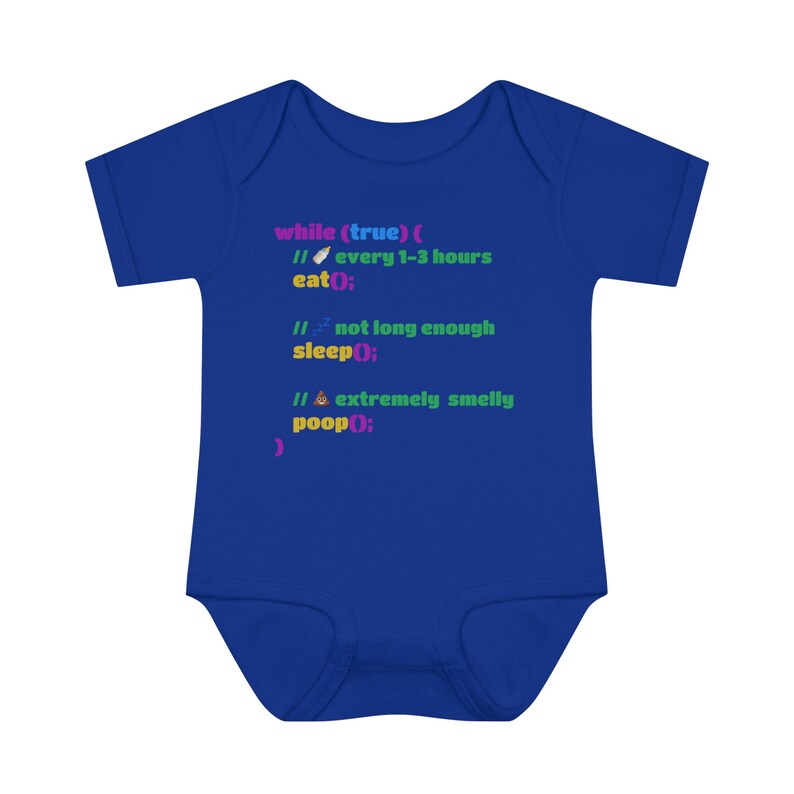 Body de bebé con código: programación, codificación, Javascript, código, mono de bebé, comer, dormir, hacer caca, repetir imagen 7