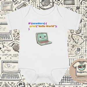 Tutina per neonati Code - Programmazione, Coding, Javascript, Codice, Tutina per neonati