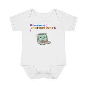 Code babyromper - programmering, codering, Javascript, code, babyromper afbeelding 3