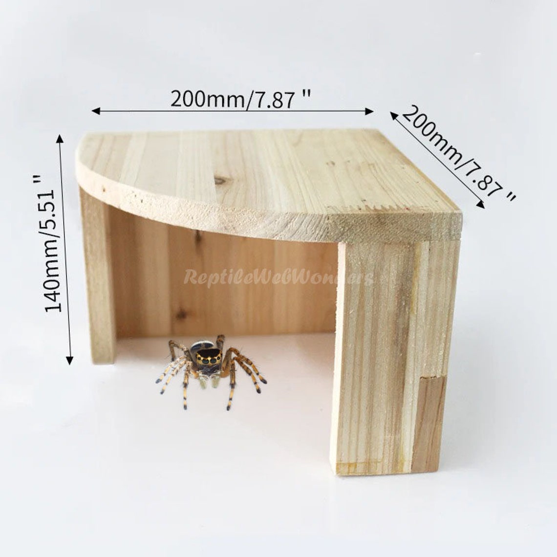 Handcrafted Turtle Reptile Hide Cave Natural Wood Amphibian Habitat ...