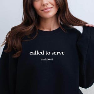 Sudadera Llamado a servir, camiseta con versículo bíblico, camiseta cristiana, camiseta religiosa, camiseta amante de Dios, camiseta de mamá cristiana