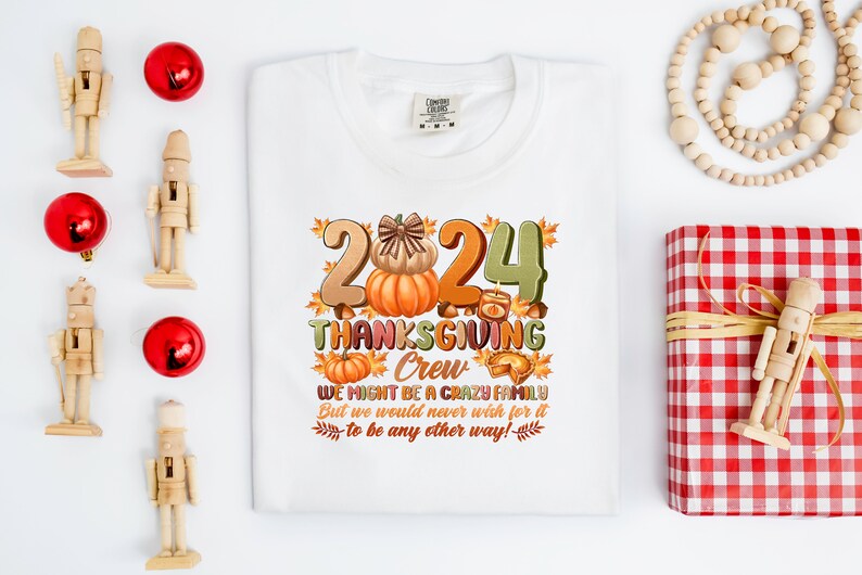 Thanksgiving Crew 2024 Comfort Colors Shirt, Happy Thanksgiving Shirt